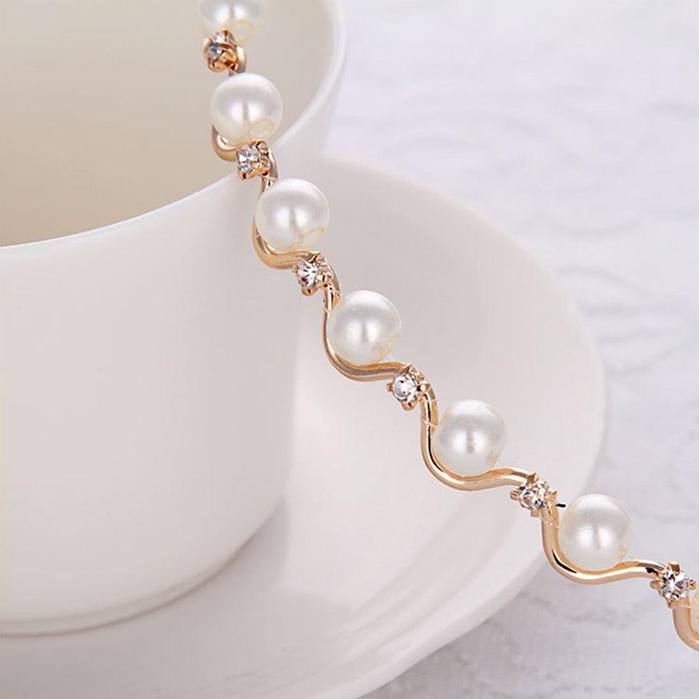 New Women Elegant Full Pearls Simple Hairbands Sweet Headband Hair Hoops Holder Ornament Head Band Lady Fashion Hair Accessories Stevvex