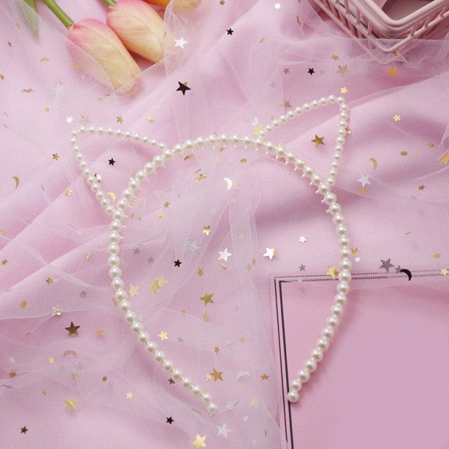 New Women Elegant Full Pearls Simple Hairbands Sweet Headband Hair Hoops Holder Ornament Head Band Lady Fashion Hair Accessories Stevvex