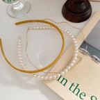 New Women Elegant Full Pearls Simple Hairbands Sweet Headband Hair Hoops Holder Ornament Head Band Lady Fashion Hair Accessories Stevvex