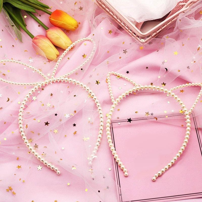 New Women Elegant Full Pearls Simple Hairbands Sweet Headband Hair Hoops Holder Ornament Head Band Lady Fashion Hair Accessories Stevvex