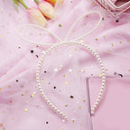 New Women Elegant Full Pearls Simple Hairbands Sweet Headband Hair Hoops Holder Ornament Head Band Lady Fashion Hair Accessories Stevvex