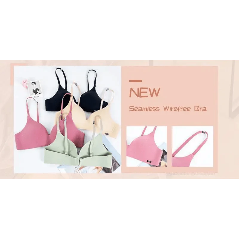 New Women Lingerie U Backless Bras Underwear Deep U Low Cut Push Up Bra Female Breathable Bra Stevvex