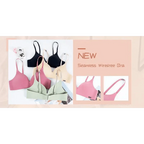 New Women Lingerie U Backless Bras Underwear Deep U Low Cut Push Up Bra Female Breathable Bra Stevvex