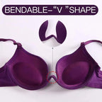 New Women Lingerie U Backless Bras Underwear Deep U Low Cut Push Up Bra Female Breathable Bra Stevvex