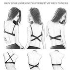 New Women Lingerie U Backless Bras Underwear Deep U Low Cut Push Up Bra Female Breathable Bra Stevvex