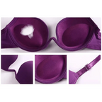 New Women Lingerie U Backless Bras Underwear Deep U Low Cut Push Up Bra Female Breathable Bra Stevvex