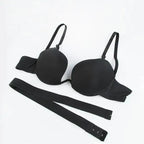 New Women Lingerie U Backless Bras Underwear Deep U Low Cut Push Up Bra Female Breathable Bra Stevvex