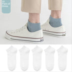 New Women Mesh Short Socks Invisible Ankle Socks Pack Ladies Spring Summer Breathable Thin Boat Socks Set Stevvex