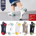 New Women Mesh Short Socks Invisible Ankle Socks Pack Ladies Spring Summer Breathable Thin Boat Socks Set Stevvex
