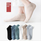 New Women Mesh Short Socks Invisible Ankle Socks Pack Ladies Spring Summer Breathable Thin Boat Socks Set Stevvex