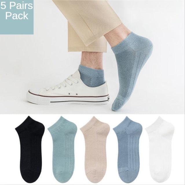New Women Mesh Short Socks Invisible Ankle Socks Pack Ladies Spring Summer Breathable Thin Boat Socks Set Stevvex