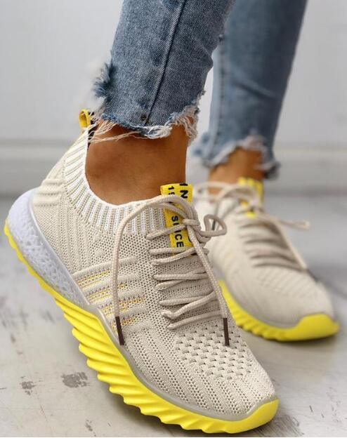 New Women Platform Modern Sneakers Casual Walking Shoes Slip On Mesh Sneakers Lightweight Comfortable Vulcanize Shoes Luxury Fashion Womens Sneakers Stevvex