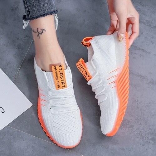 New Women Platform Modern Sneakers Casual Walking Shoes Slip On Mesh Sneakers Lightweight Comfortable Vulcanize Shoes Luxury Fashion Womens Sneakers Stevvex
