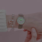 New Women Watch Fashion Casual Leather Belt Watches Simple Small Dial Quartz Dress Wristwatch Quartz Analog Wrist Watches For Women With Second Hand Luminous Hands Women Leather Watch