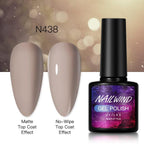 New Womens Fashion Gel Nail Polish UV LED Semi Permanent Matt Glossy Effect Luxury Manicure Design