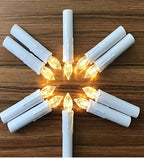 New Year Christmas LED Candles Taper Candles Flickering With Remote Timer Battery Operated Waterproof Christmas Tree Candles, Warm White Window Candles Lights Flameless Remote Control Candles For Home Dinner Party Christmas Tree Decoration Lamp Stevvex