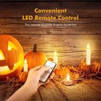 New Year Christmas LED Candles Taper Candles Flickering With Remote Timer Battery Operated Waterproof Christmas Tree Candles, Warm White Window Candles Lights Flameless Remote Control Candles For Home Dinner Party Christmas Tree Decoration Lamp Stevvex