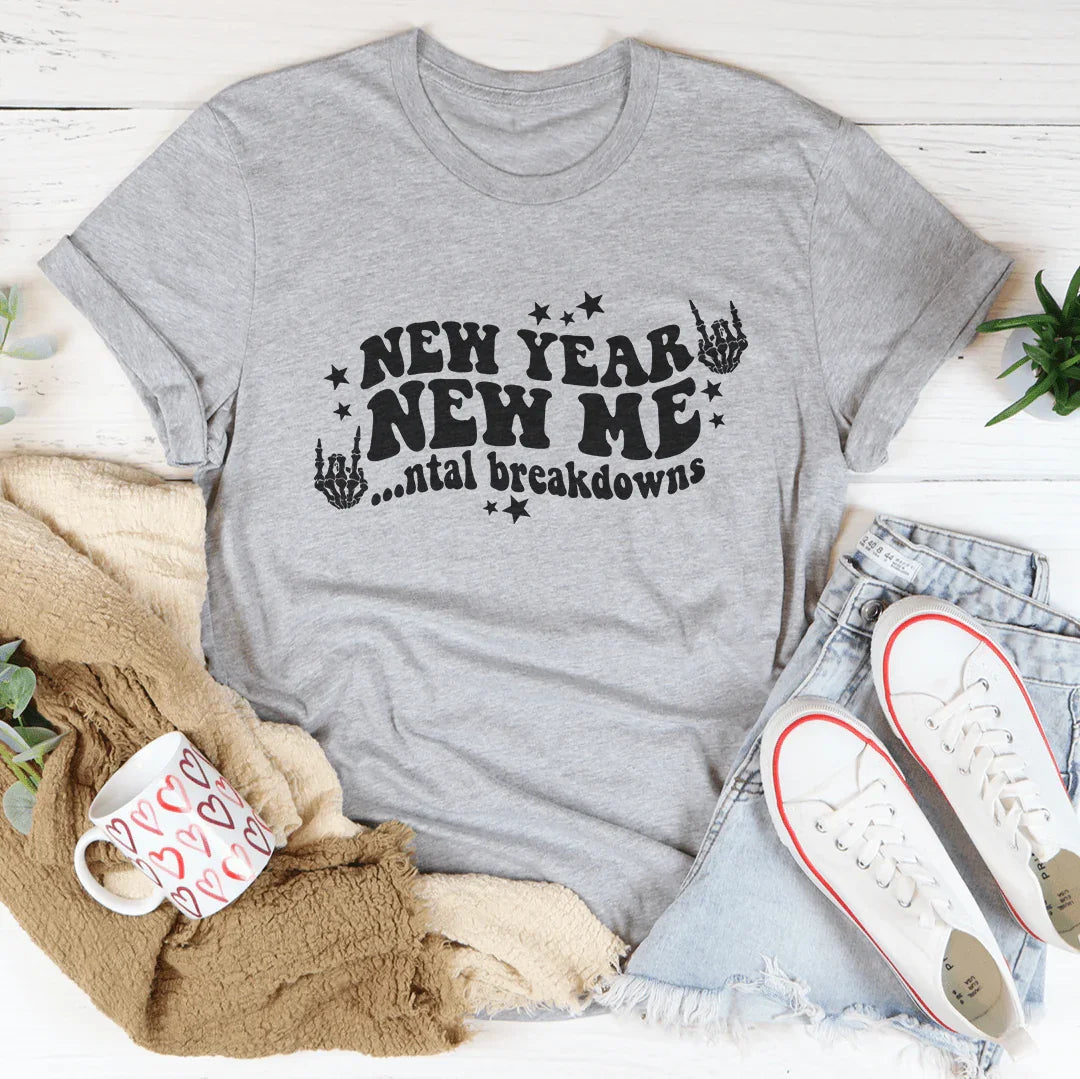 New Year New Me Tee Peachy Sunday