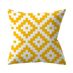 New Yellow Cushion Cases Modern Fashion Abstract Art Decorative Modern Pillow Covers Beautiful Pattern Square Pillow Case Sofa Car Couch Decorative Cover For Pillows 45x45CM Stevvex
