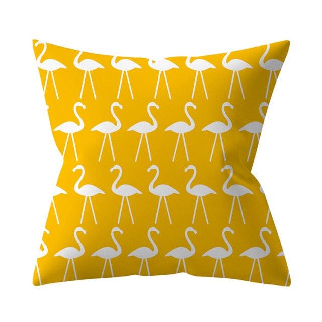 New Yellow Cushion Cases Modern Fashion Abstract Art Decorative Modern Pillow Covers Beautiful Pattern Square Pillow Case Sofa Car Couch Decorative Cover For Pillows 45x45CM Stevvex