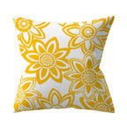 New Yellow Cushion Cases Modern Fashion Abstract Art Decorative Modern Pillow Covers Beautiful Pattern Square Pillow Case Sofa Car Couch Decorative Cover For Pillows 45x45CM Stevvex