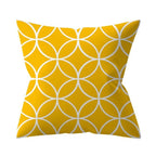 New Yellow Cushion Cases Modern Fashion Abstract Art Decorative Modern Pillow Covers Beautiful Pattern Square Pillow Case Sofa Car Couch Decorative Cover For Pillows 45x45CM Stevvex