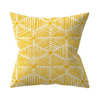 New Yellow Cushion Cases Modern Fashion Abstract Art Decorative Modern Pillow Covers Beautiful Pattern Square Pillow Case Sofa Car Couch Decorative Cover For Pillows 45x45CM Stevvex