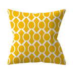 New Yellow Cushion Cases Modern Fashion Abstract Art Decorative Modern Pillow Covers Beautiful Pattern Square Pillow Case Sofa Car Couch Decorative Cover For Pillows 45x45CM Stevvex