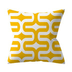 New Yellow Cushion Cases Modern Fashion Abstract Art Decorative Modern Pillow Covers Beautiful Pattern Square Pillow Case Sofa Car Couch Decorative Cover For Pillows 45x45CM Stevvex
