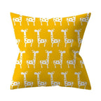 New Yellow Cushion Cases Modern Fashion Abstract Art Decorative Modern Pillow Covers Beautiful Pattern Square Pillow Case Sofa Car Couch Decorative Cover For Pillows 45x45CM Stevvex