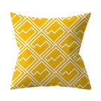 New Yellow Cushion Cases Modern Fashion Abstract Art Decorative Modern Pillow Covers Beautiful Pattern Square Pillow Case Sofa Car Couch Decorative Cover For Pillows 45x45CM Stevvex