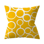 New Yellow Cushion Cases Modern Fashion Abstract Art Decorative Modern Pillow Covers Beautiful Pattern Square Pillow Case Sofa Car Couch Decorative Cover For Pillows 45x45CM Stevvex