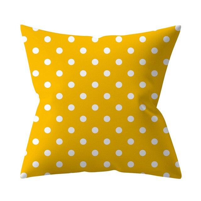 New Yellow Cushion Cases Modern Fashion Abstract Art Decorative Modern Pillow Covers Beautiful Pattern Square Pillow Case Sofa Car Couch Decorative Cover For Pillows 45x45CM Stevvex