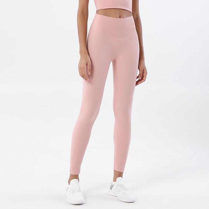 New Yoga Pants Women Leggings Fitness Girl Soft Pants Tight High Waist Women's Sports Pants Yoga Pants Leggings Workout Pants With Pocket Stretchable Sports Fitness Running Pants For Women & Girls Stevvex