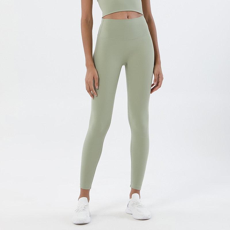 New Yoga Pants Women Leggings Fitness Girl Soft Pants Tight High Waist Women's Sports Pants Yoga Pants Leggings Workout Pants With Pocket Stretchable Sports Fitness Running Pants For Women & Girls Stevvex