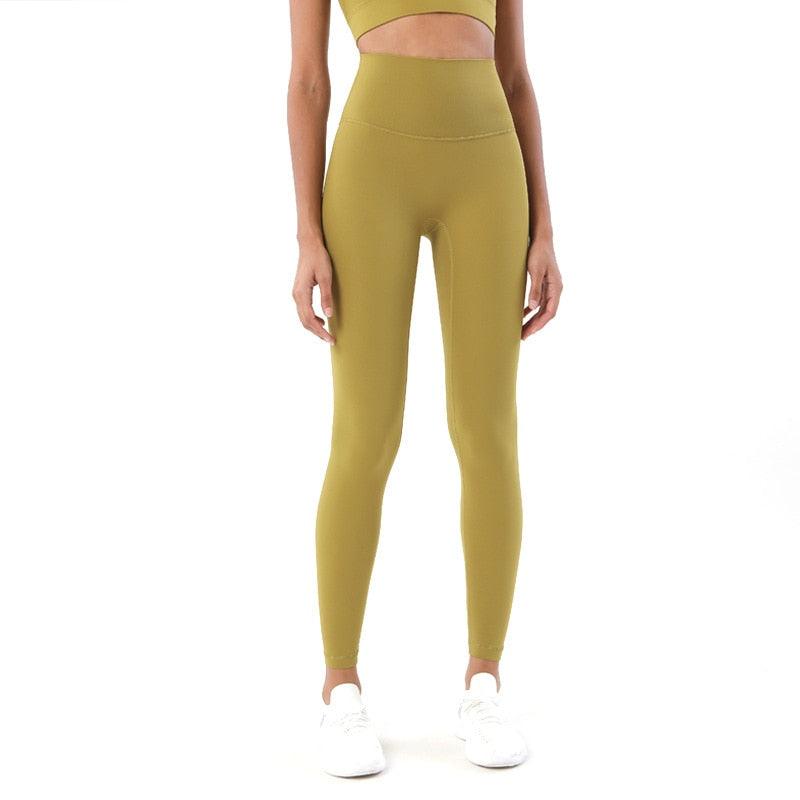 New Yoga Pants Women Leggings Fitness Girl Soft Pants Tight High Waist Women's Sports Pants Yoga Pants Leggings Workout Pants With Pocket Stretchable Sports Fitness Running Pants For Women & Girls Stevvex