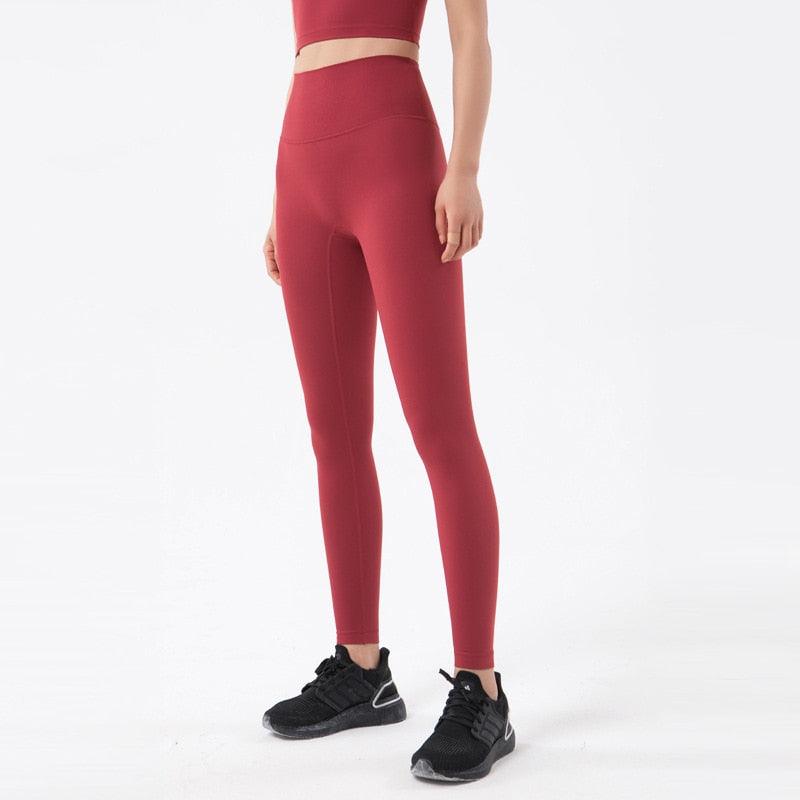 New Yoga Pants Women Leggings Fitness Girl Soft Pants Tight High Waist Women's Sports Pants Yoga Pants Leggings Workout Pants With Pocket Stretchable Sports Fitness Running Pants For Women & Girls Stevvex