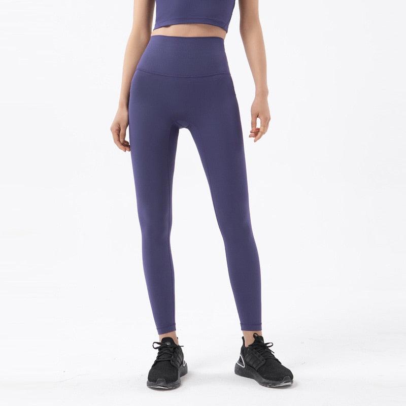 New Yoga Pants Women Leggings Fitness Girl Soft Pants Tight High Waist Women's Sports Pants Yoga Pants Leggings Workout Pants With Pocket Stretchable Sports Fitness Running Pants For Women & Girls Stevvex