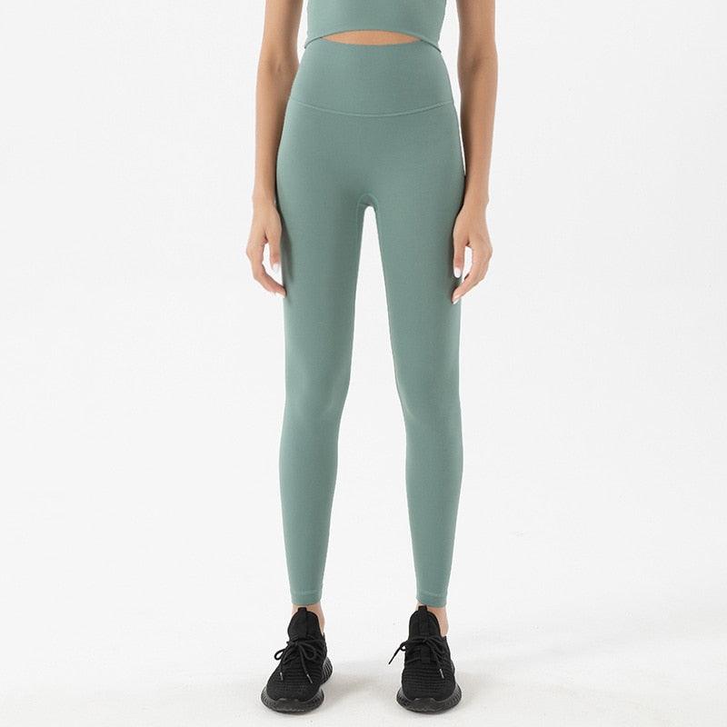 New Yoga Pants Women Leggings Fitness Girl Soft Pants Tight High Waist Women's Sports Pants Yoga Pants Leggings Workout Pants With Pocket Stretchable Sports Fitness Running Pants For Women & Girls Stevvex