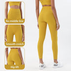 New Yoga Pants Women Leggings Fitness Girl Soft Pants Tight High Waist Women's Sports Pants Yoga Pants Leggings Workout Pants With Pocket Stretchable Sports Fitness Running Pants For Women & Girls Stevvex