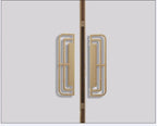 New Zinc Alloy Modern Style Bedroom Cabinet Furniture Door Handle Imitation Copper Antique Furniture Closet Door Knob  Cabinet Furniture Door Handle Imitation Copper Antique Furniture Closet Door Knobs 2.2CM Stevvex