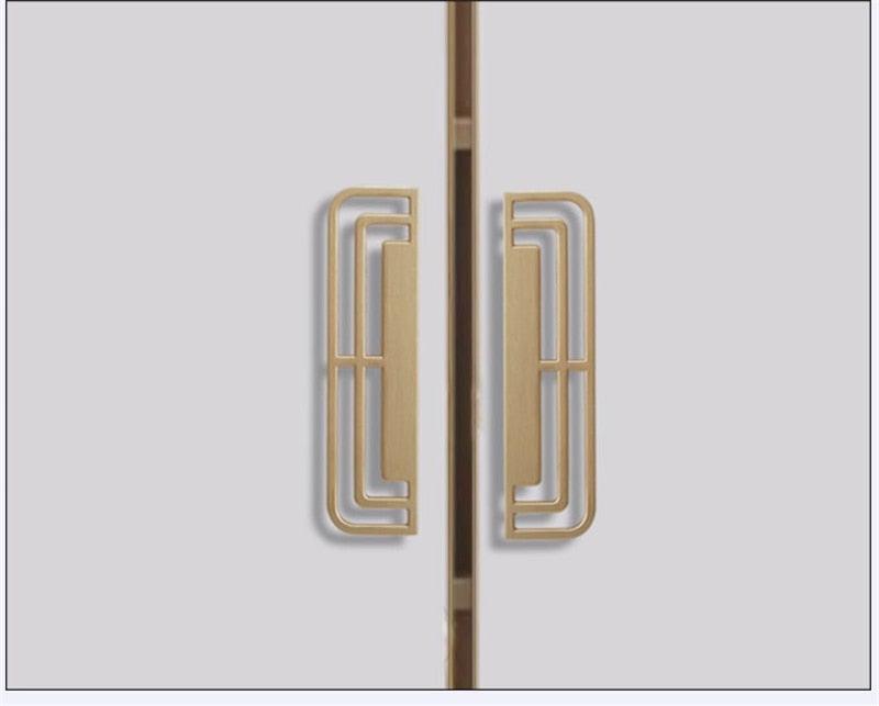 New Zinc Alloy Modern Style Bedroom Cabinet Furniture Door Handle Imitation Copper Antique Furniture Closet Door Knob  Cabinet Furniture Door Handle Imitation Copper Antique Furniture Closet Door Knobs 2.2CM Stevvex