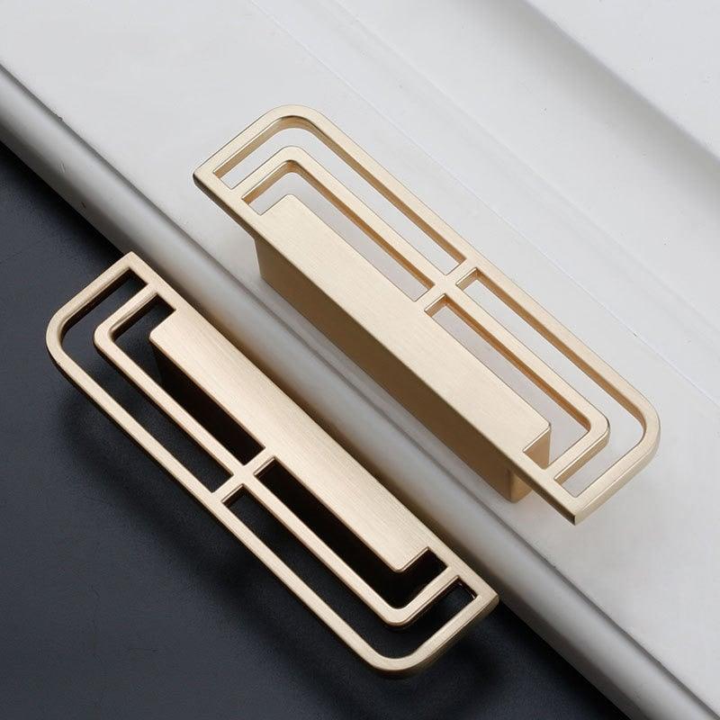 New Zinc Alloy Modern Style Bedroom Cabinet Furniture Door Handle Imitation Copper Antique Furniture Closet Door Knob  Cabinet Furniture Door Handle Imitation Copper Antique Furniture Closet Door Knobs 2.2CM Stevvex