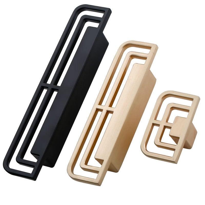 New Zinc Alloy Modern Style Bedroom Cabinet Furniture Door Handle Imitation Copper Antique Furniture Closet Door Knob  Cabinet Furniture Door Handle Imitation Copper Antique Furniture Closet Door Knobs 2.2CM Stevvex