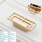 New Zinc Alloy Modern Style Bedroom Cabinet Furniture Door Handle Imitation Copper Antique Furniture Closet Door Knob  Cabinet Furniture Door Handle Imitation Copper Antique Furniture Closet Door Knobs 2.2CM Stevvex