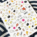 Newest Cats 3D Nail Art Sticker Decal Template Nail Tool Decorations Cute Nail Stickers for Kids and Little Girls Sheets Self Adhesive Nail Art Stickers 3D Animal Nail Decals Nail Art Decoration Set Including Cat Dog Strawberry Bear Chick Bunny Pat