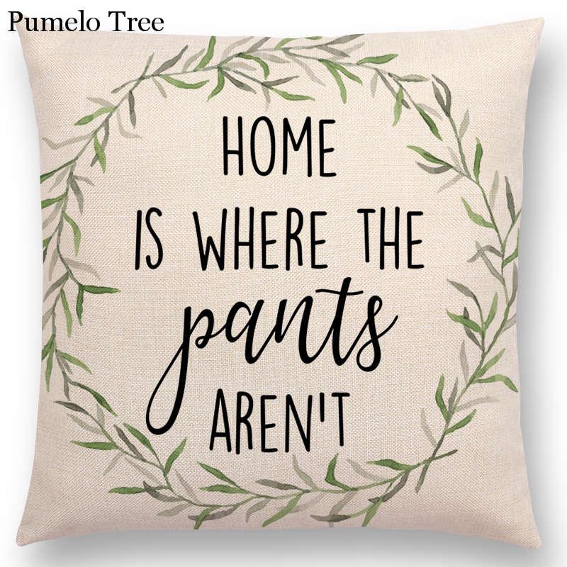 Newest Floral Quotes Decorative Pillow Covers Fresh Flowers Garland Inspirational Words Decorative Cotton Linen Throw Pillow Cushion Covers And Gifts For Women Daughter Mum Best Friend Birthday Home Decorations Stevvex