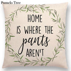 Newest Floral Quotes Decorative Pillow Covers Fresh Flowers Garland Inspirational Words Decorative Cotton Linen Throw Pillow Cushion Covers And Gifts For Women Daughter Mum Best Friend Birthday Home Decorations Stevvex