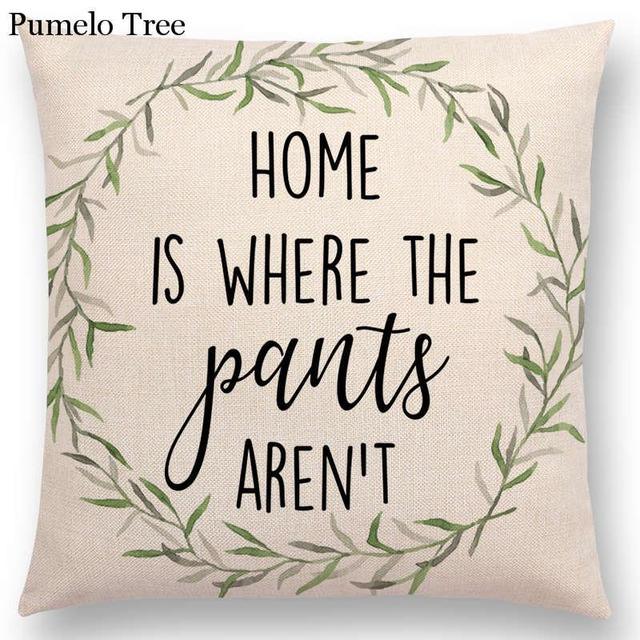 Newest Floral Quotes Decorative Pillow Covers Fresh Flowers Garland Inspirational Words Decorative Cotton Linen Throw Pillow Cushion Covers And Gifts For Women Daughter Mum Best Friend Birthday Home Decorations Stevvex