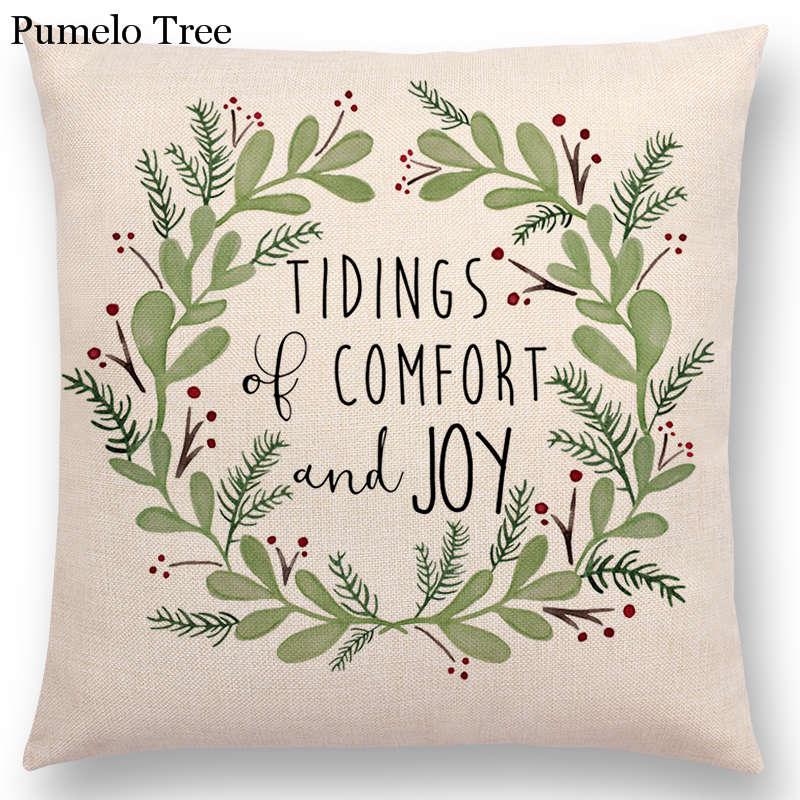 Newest Floral Quotes Decorative Pillow Covers Fresh Flowers Garland Inspirational Words Decorative Cotton Linen Throw Pillow Cushion Covers And Gifts For Women Daughter Mum Best Friend Birthday Home Decorations Stevvex